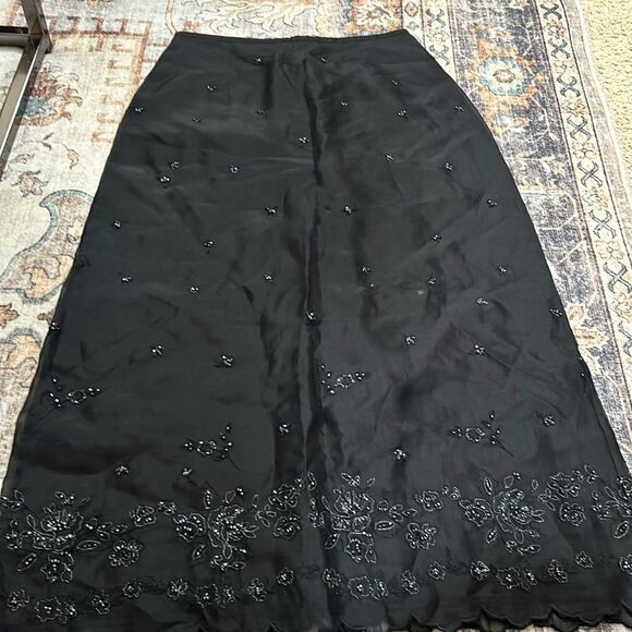 Ann Taylor silk midi skirt size 4 - Picture 1 of 6